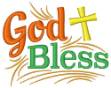 Picture of God Bless Machine Embroidery Design