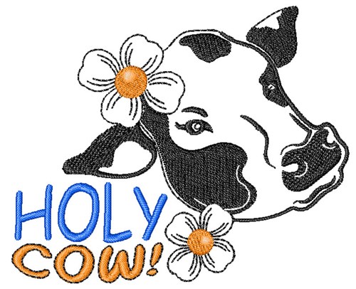 Holy Cow Machine Embroidery Design