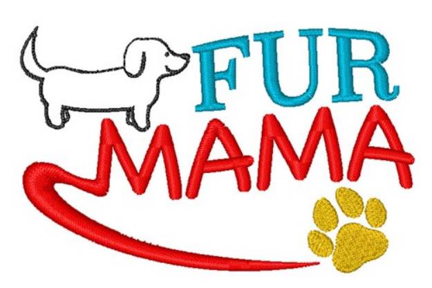 Picture of Fur Mama Machine Embroidery Design