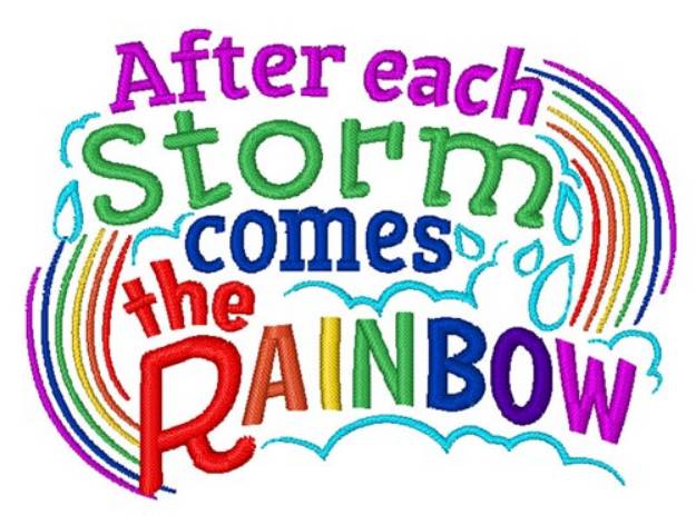 Picture of After Each Storm Machine Embroidery Design