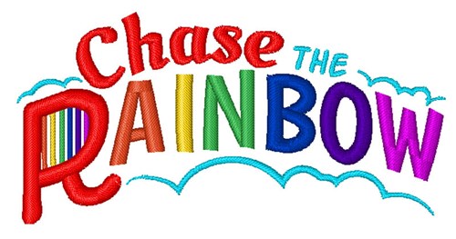 Chase The Rainbow Machine Embroidery Design