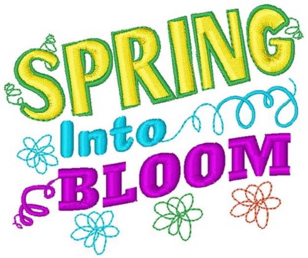 Picture of Spring Into Bloom Machine Embroidery Design