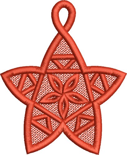 FSL Holiday Star Machine Embroidery Design