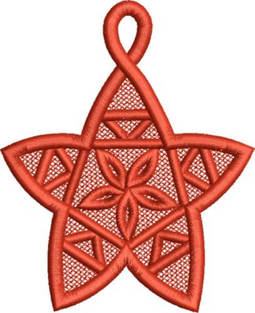 Picture of FSL Holiday Star Machine Embroidery Design