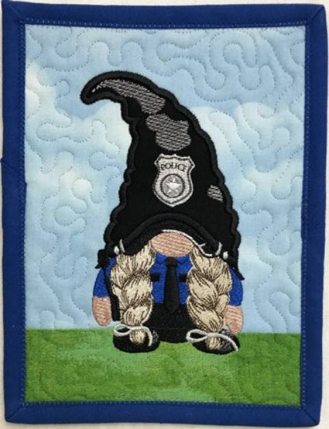 Picture of ITH Police Gnome Mug Rug 2