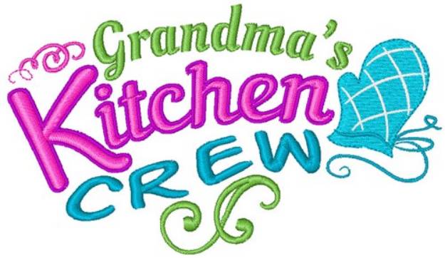 Picture of Grandmas Kitchen Crew Machine Embroidery Design