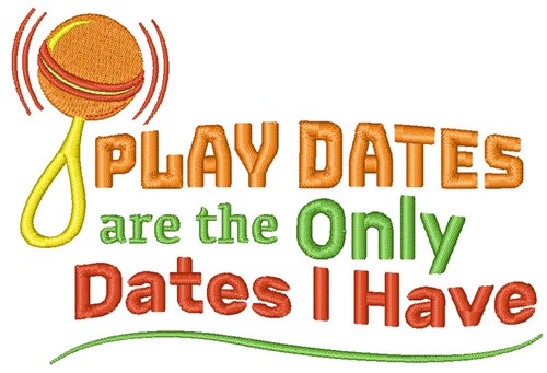 Play Dates Machine Embroidery Design