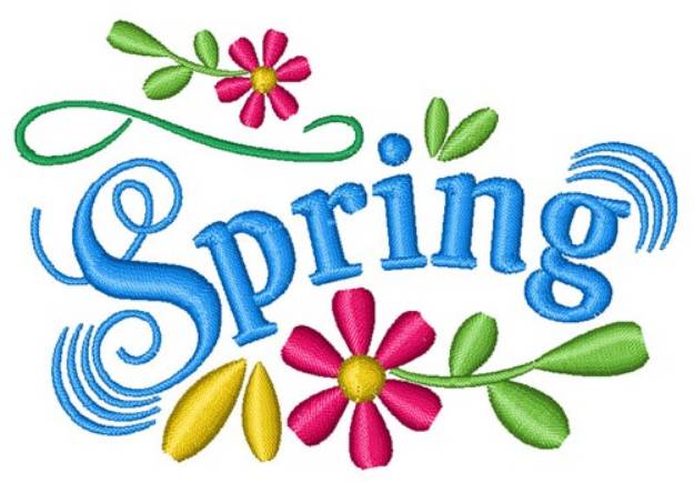 Picture of Spring Machine Embroidery Design