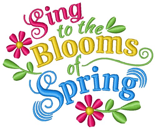 Blooms Of Spring Machine Embroidery Design