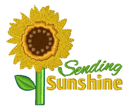 Sending Sunshine Machine Embroidery Design