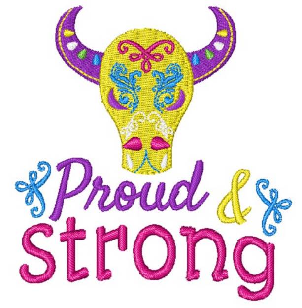 Picture of Proud & Strong Machine Embroidery Design