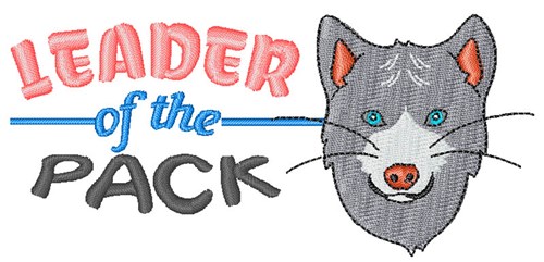 Leader Of Pack Machine Embroidery Design