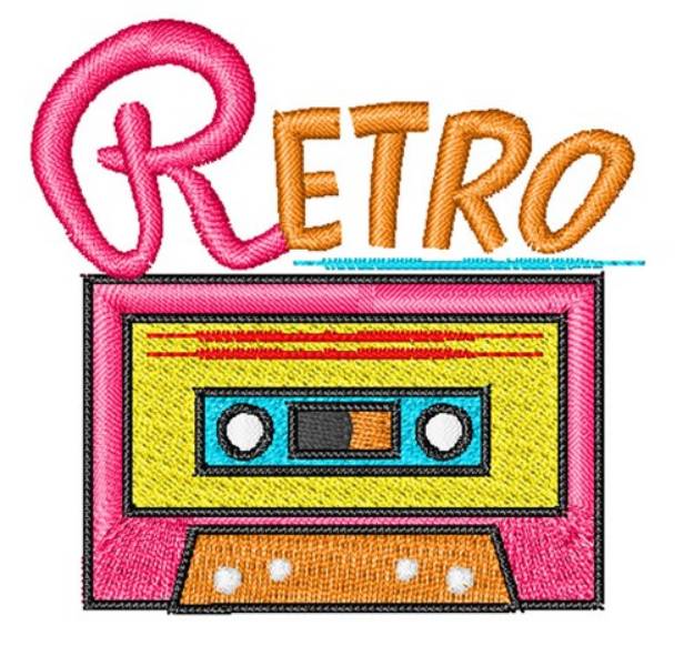 Picture of Retro Tape Machine Embroidery Design