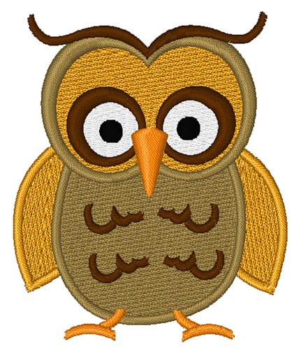 Kawaii Owl Machine Embroidery Design