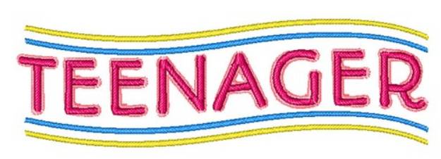 Picture of Teenager Machine Embroidery Design
