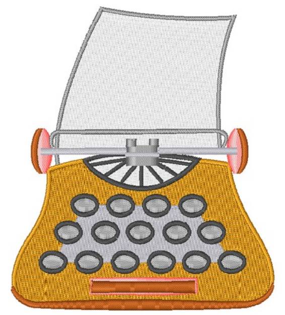 Picture of Typewriter Machine Embroidery Design