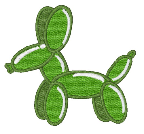 Balloon Dog Machine Embroidery Design