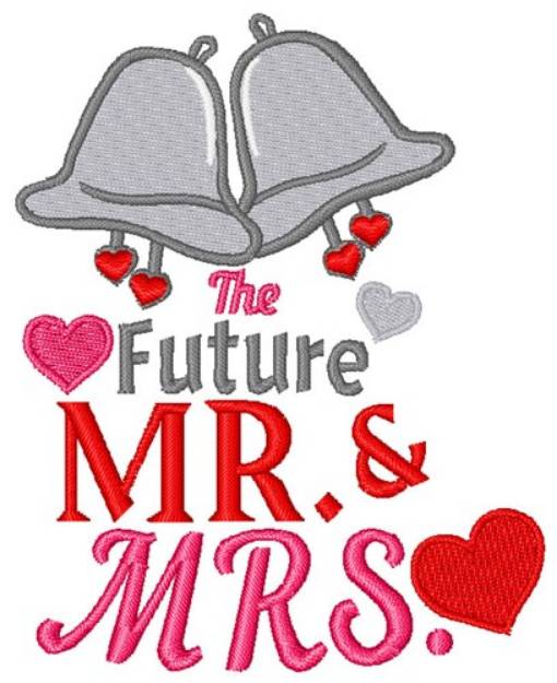 Picture of Future Mr & Mrs Machine Embroidery Design