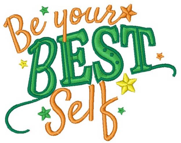 Picture of Be Your Best Self Machine Embroidery Design