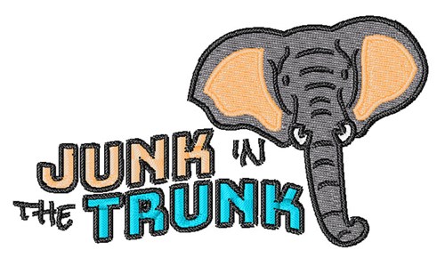 Junk In The Trunk Machine Embroidery Design