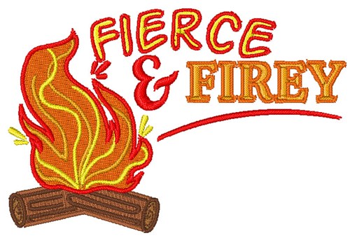 Fierce & Firey Machine Embroidery Design