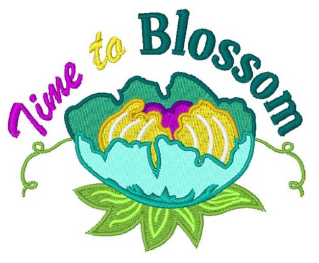 Picture of Time To Blossom Machine Embroidery Design