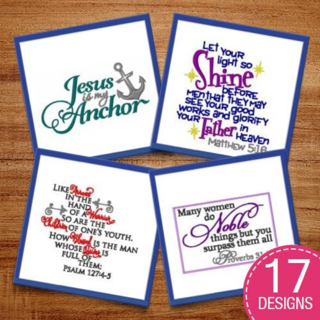 Picture of Say Your Prayers Embroidery Design Pack
