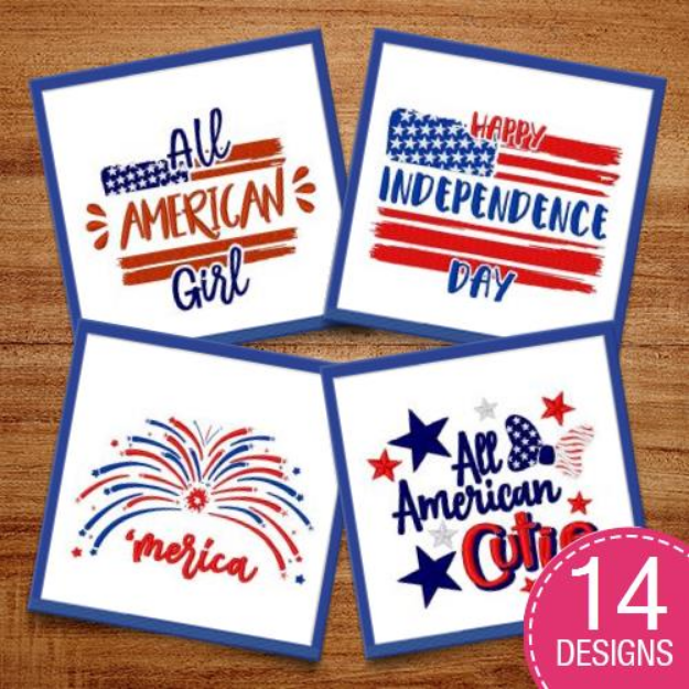 Picture of Freedom Will Ring Embroidery Design Pack