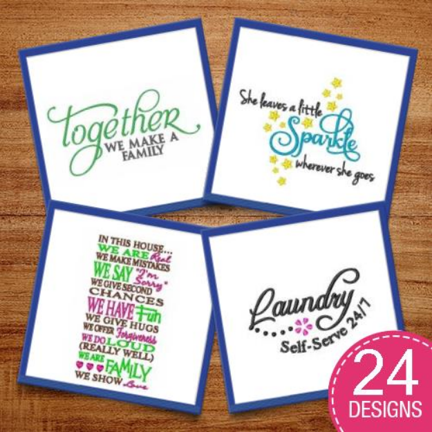 Picture of Choose Happy Embroidery Design Pack