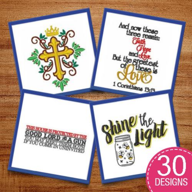 Picture of Shine The Light Embroidery Design Pack