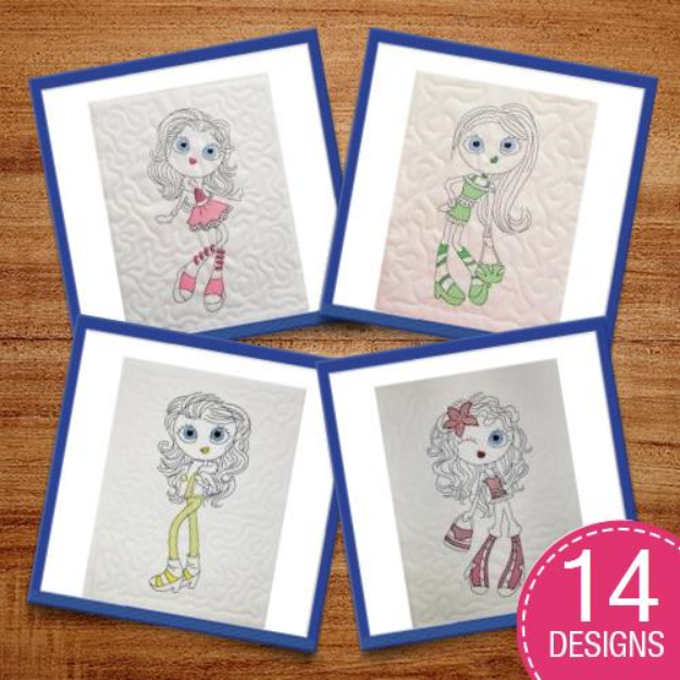 Picture of ITH Mylar Diva Quilt Pack Embroidery Design Pack
