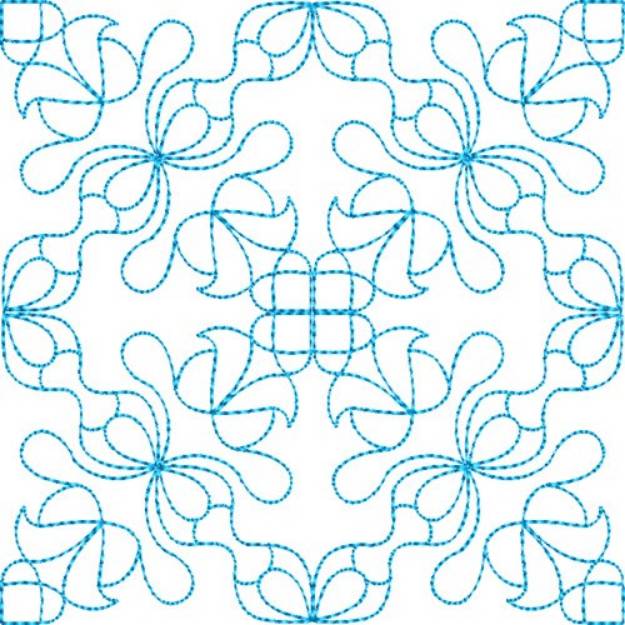 Picture of Quilt Block Bluework Machine Embroidery Design