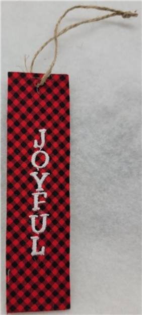 Picture of JOYFUL Gift Tag Machine Embroidery Design