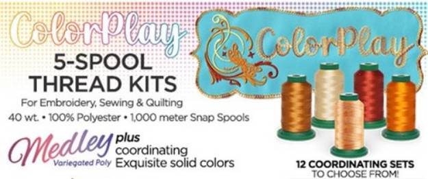 Picture of ColorPlay Thread Kits Embroidery Threads