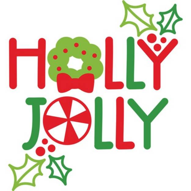 Picture of Holly Jolly SVG
