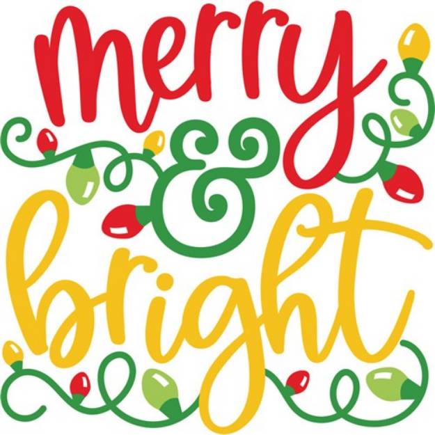 Picture of Merry And Bright SVG