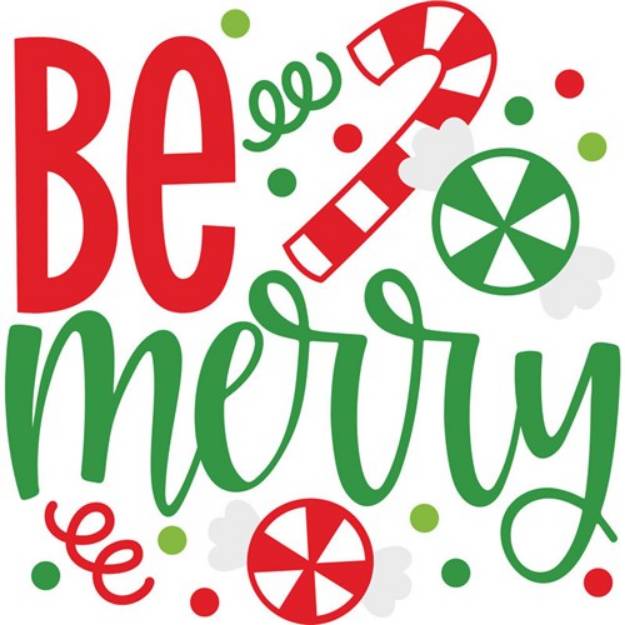 Picture of Be Merry SVG