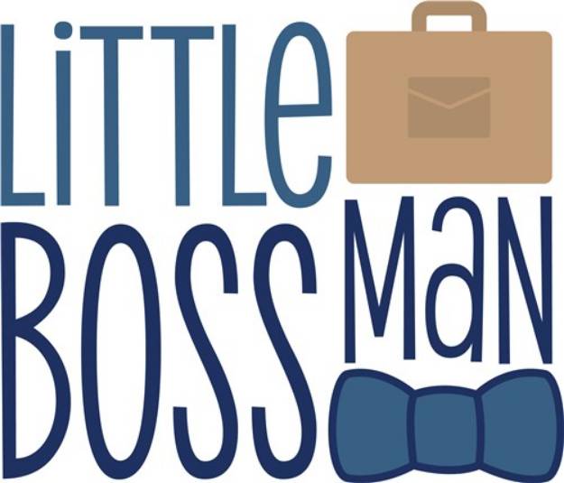 Picture of Little Boss Man SVG File