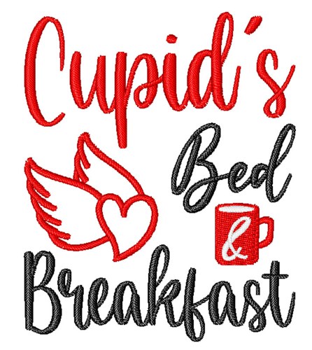 Cupids Bed & Breakfast Machine Embroidery Design