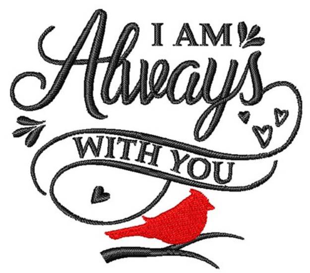 Picture of Always With You Cardinal Machine Embroidery Design