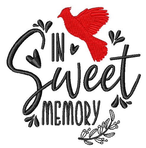 In Sweet Memory Machine Embroidery Design