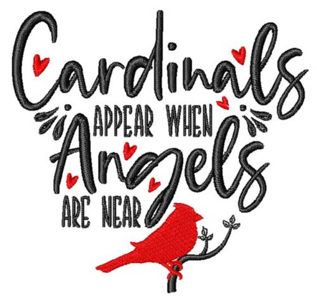 Picture of Cardinals And Angels Machine Embroidery Design