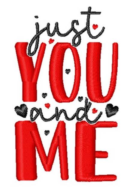 Picture of Just You And Me Machine Embroidery Design