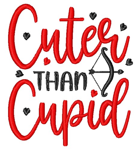 Cuter Than Cupid Machine Embroidery Design