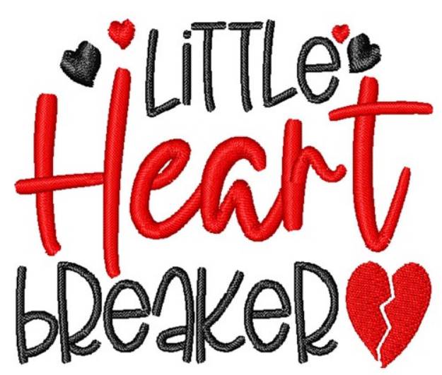 Picture of Little Heart Breaker Machine Embroidery Design