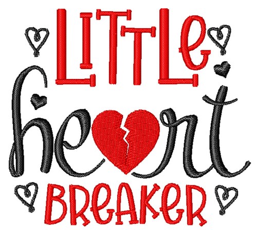 Little Heart Breaker Machine Embroidery Design