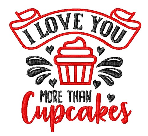 More Than Cupcakes Machine Embroidery Design