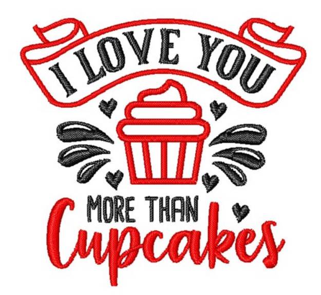Picture of More Than Cupcakes Machine Embroidery Design