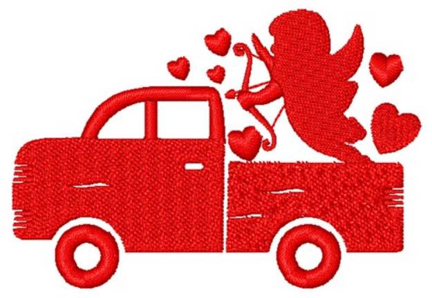 Picture of Vintage Valentines Truck Silhouette