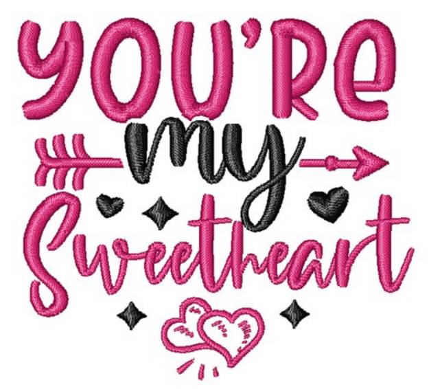 Picture of Youre My Sweetheart Machine Embroidery Design